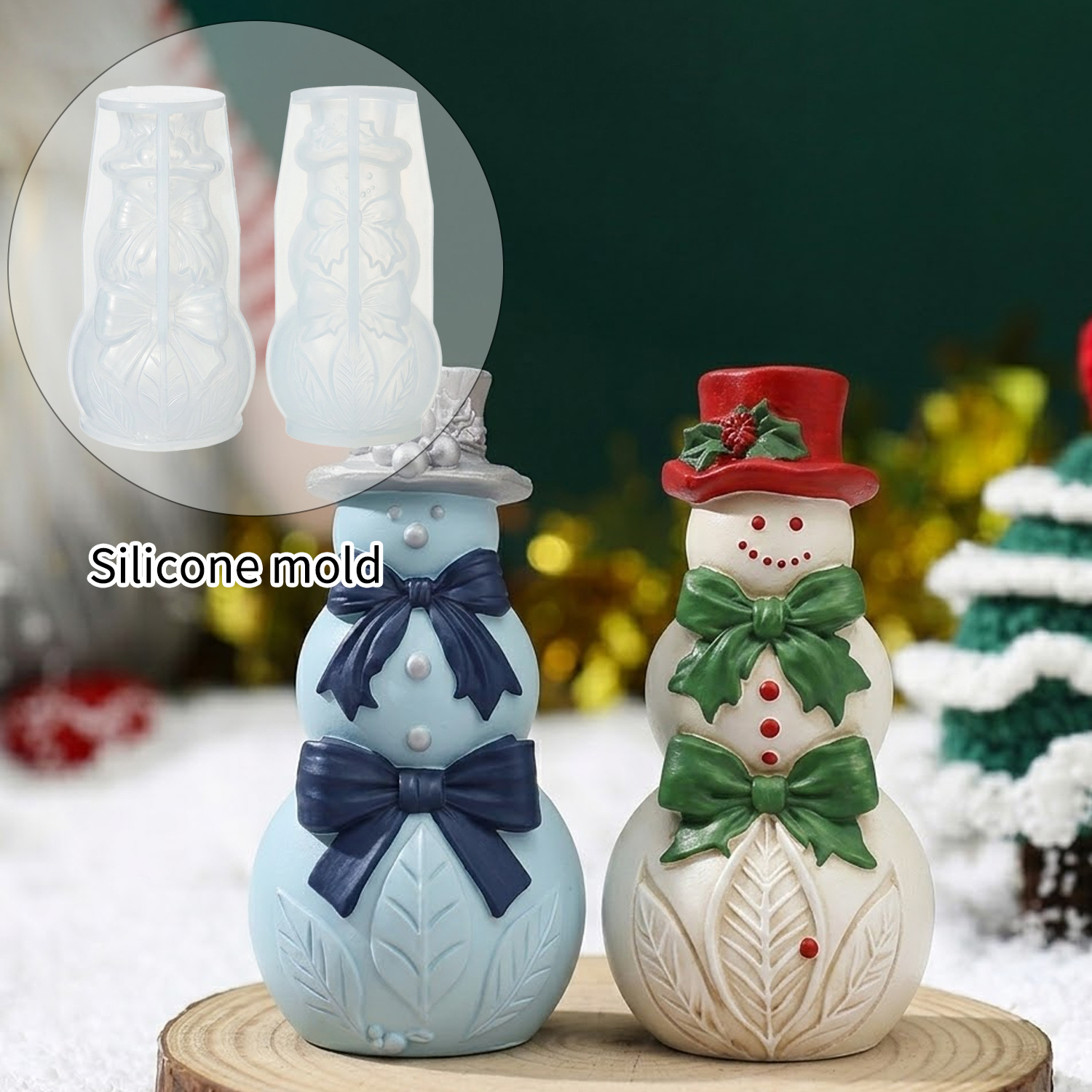 Xmas Candle Making - Stampo in silicone 3D a forma