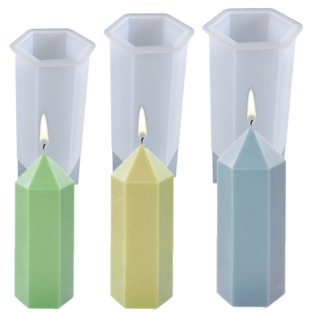 Candle Making At Home - Stampi per candele a colonna esagonale