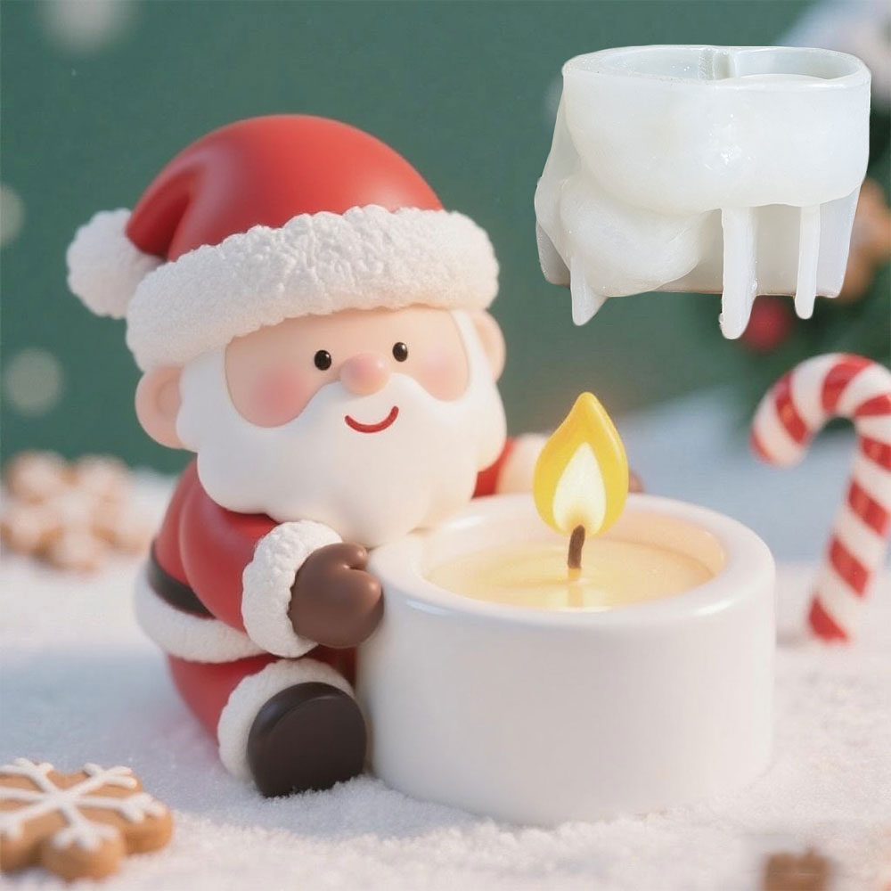 Xmas Candle Making - Stampo in silicone per candeliere di