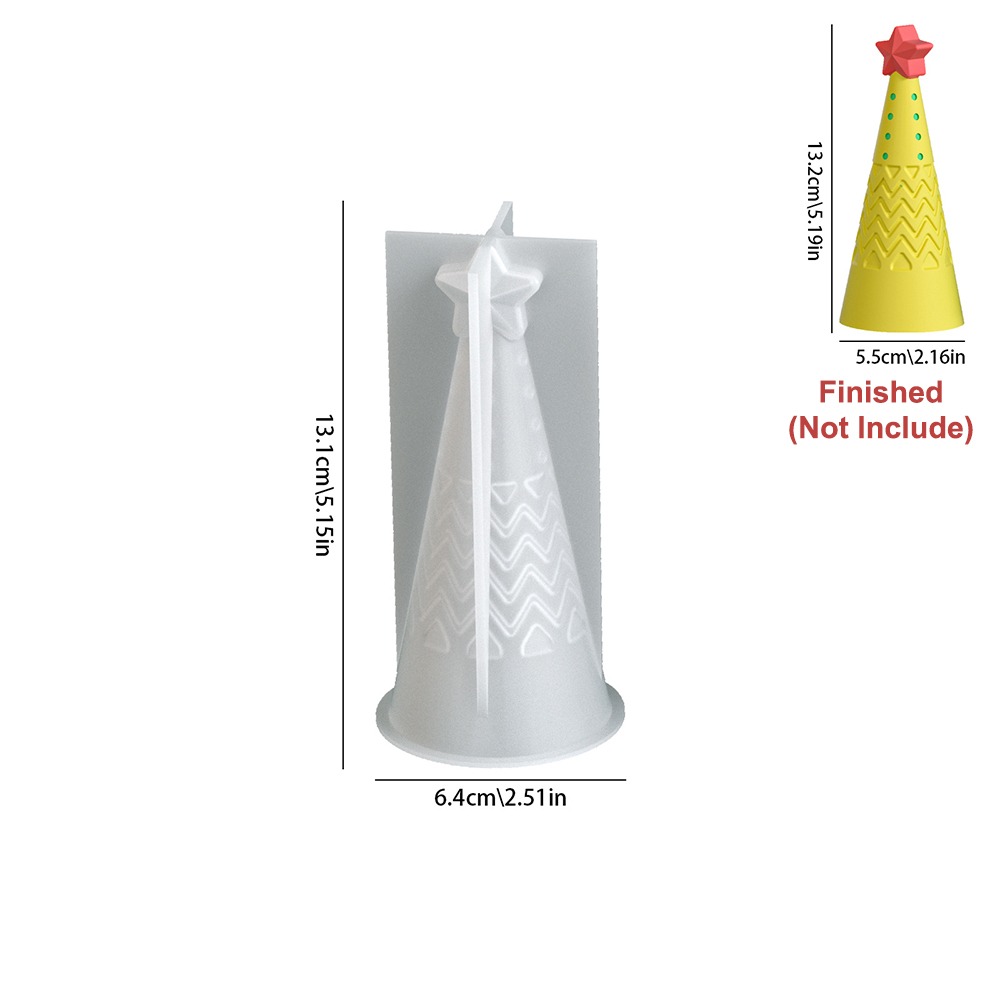 Xmas Candle Making - Stampo per candele a cono natalizio