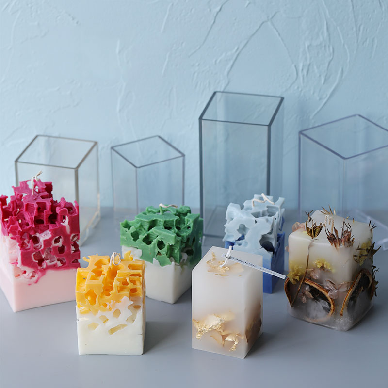 Candle Making At Home - Stampo per candele a colonna rettangolare