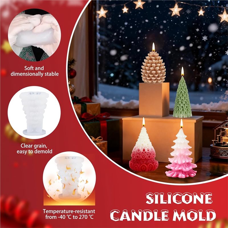 ABZV-Moldli in silicone natali - Xmas Candle Making recensione e prezzo