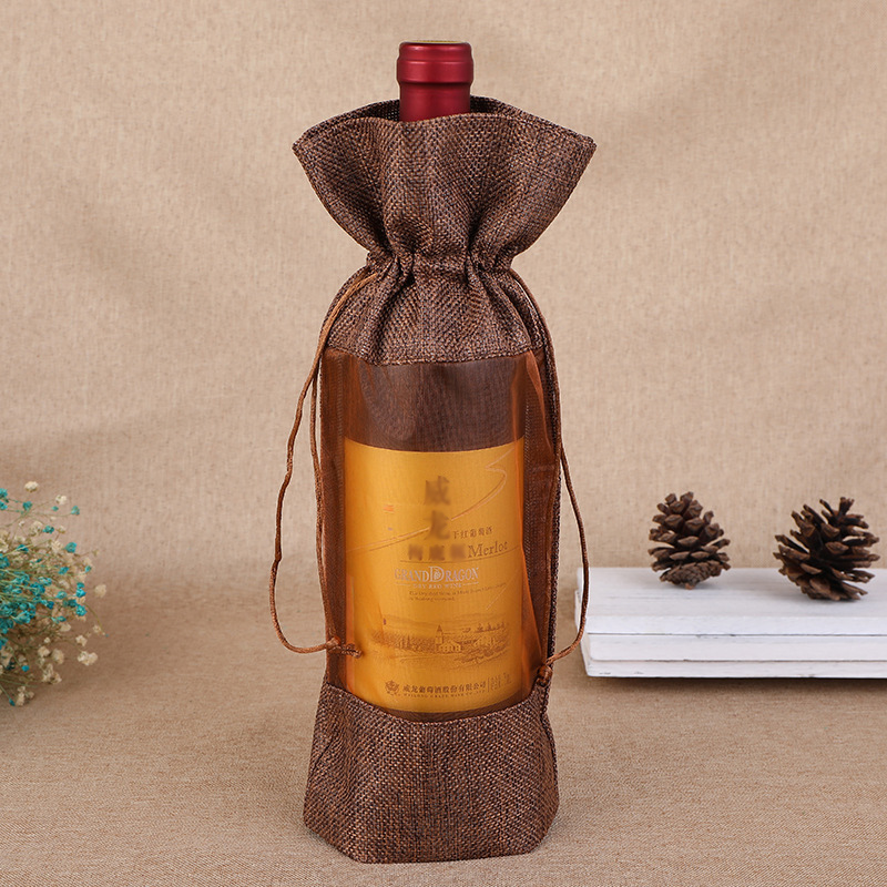 1 pz imitazione juta bottiglia - Jute Bag Packaging recensione e prezzo