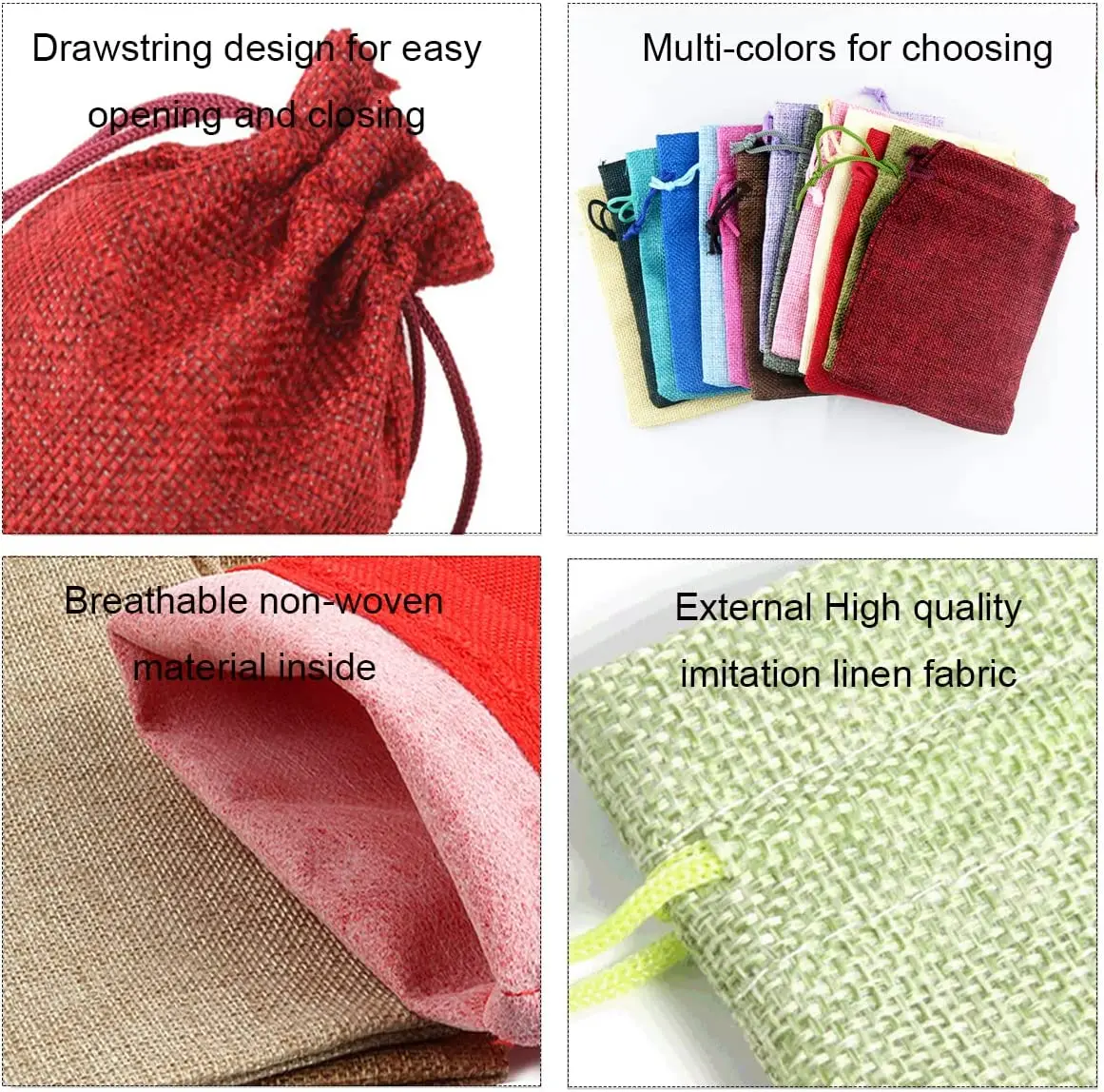 10/5 pezzi di iuta con couliss - Jute Bag Packaging recensione e prezzo