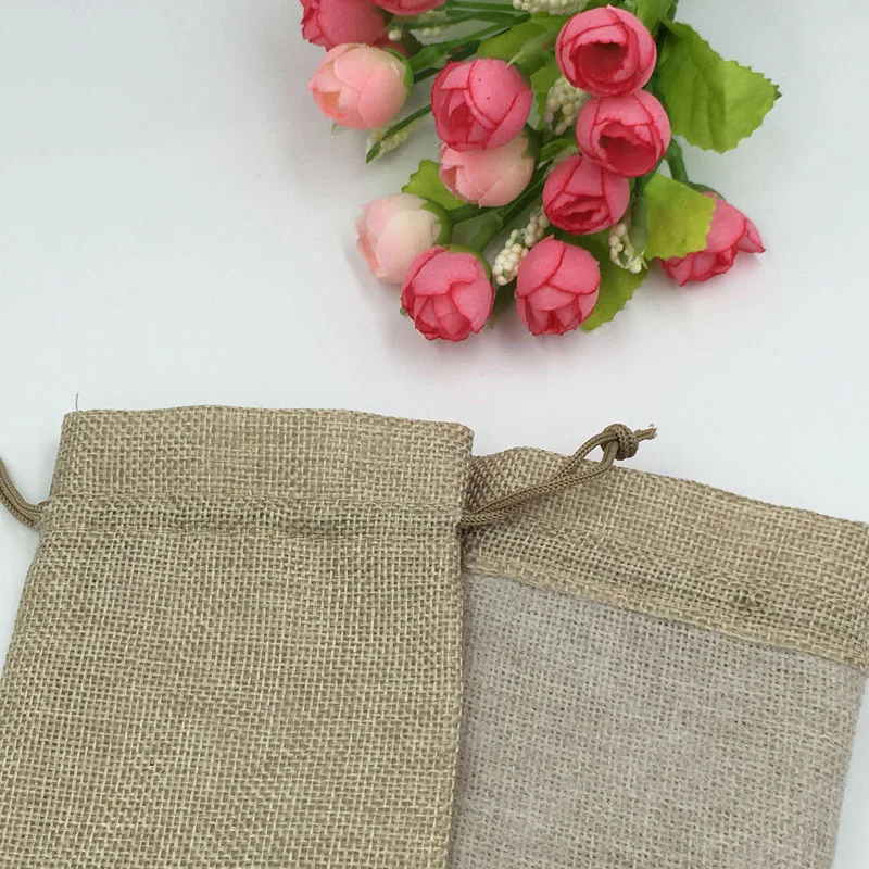 10x14 cm 300 pezzi Sacchetti d - Jute Bag Packaging recensione e prezzo