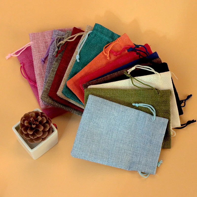 50 pz/lotto Sacchetti Regalo i - Jute Bag Packaging recensione e prezzo