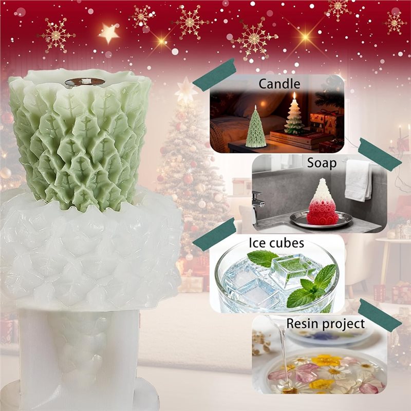 Stampi in silicone natalizio S - Xmas Candle Making recensione e prezzo