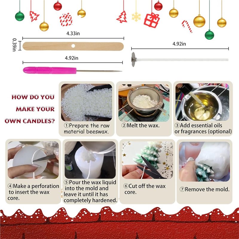 Stampi in silicone natalizio S - Xmas Candle Making recensione e prezzo