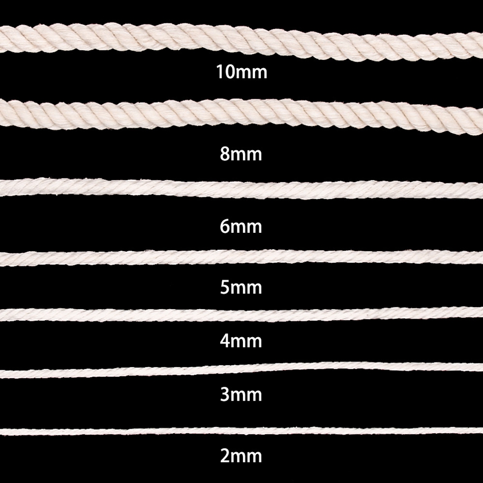 1mm-10mm 100% cotone macramè c - Jute Bag Packaging recensione e prezzo